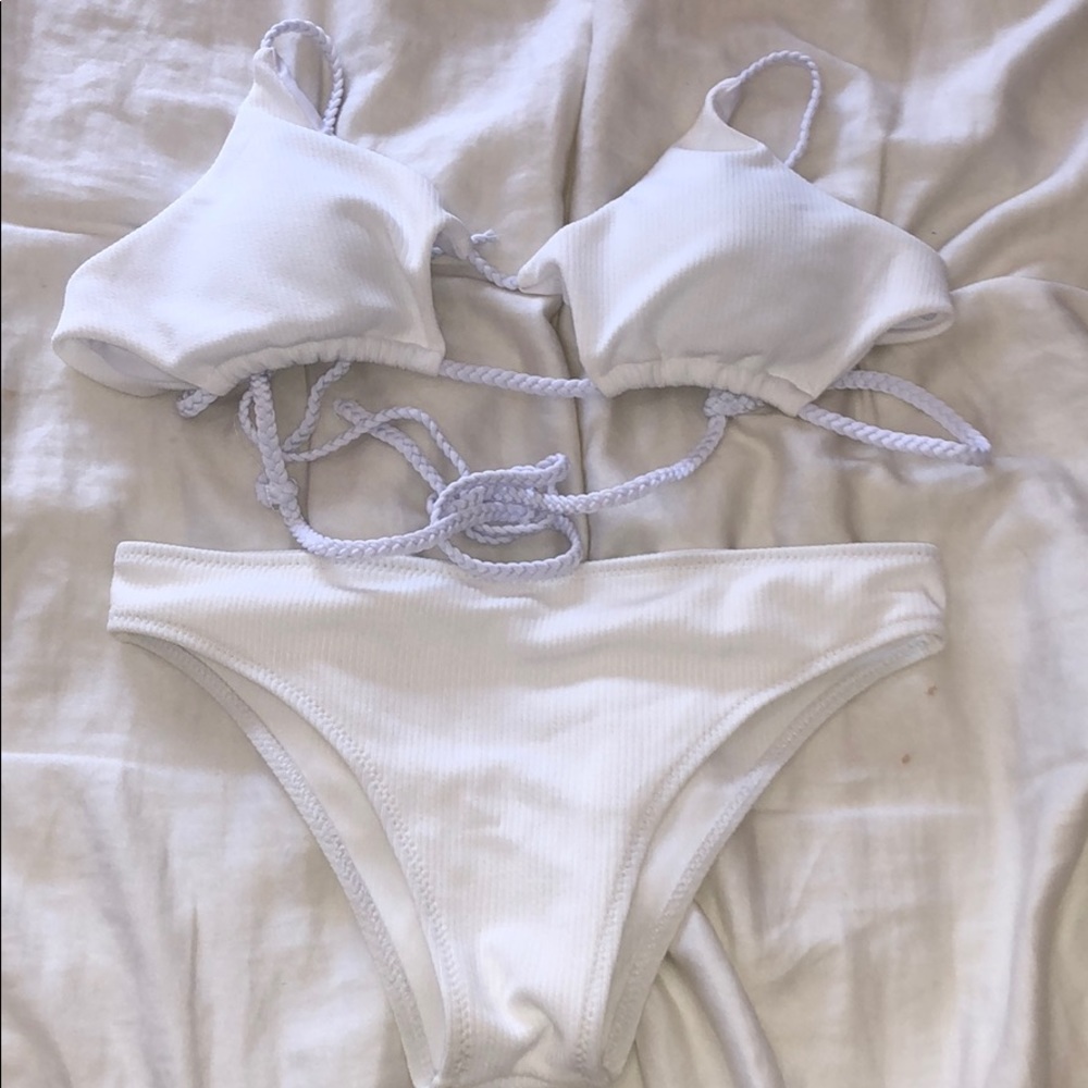 Zaful white swimsuit